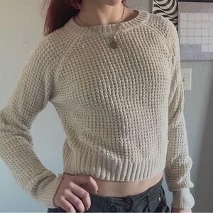 Altar'd State Cream Textured Sweater